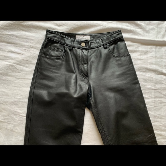 Genuine Leather Pants! A/X size 2 - Picture 4 of 6